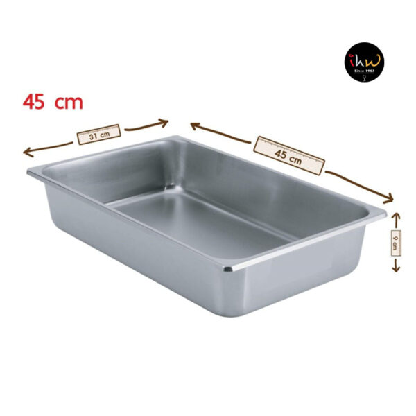 Zebra Stainless Steel Food Pan 45cm - 141045