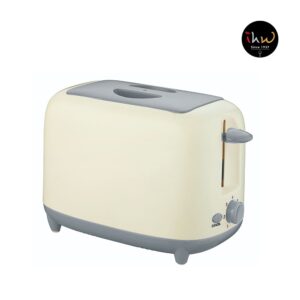 Ocean Bread Toaster 2 Slice With Cover Grey - OBT802GR