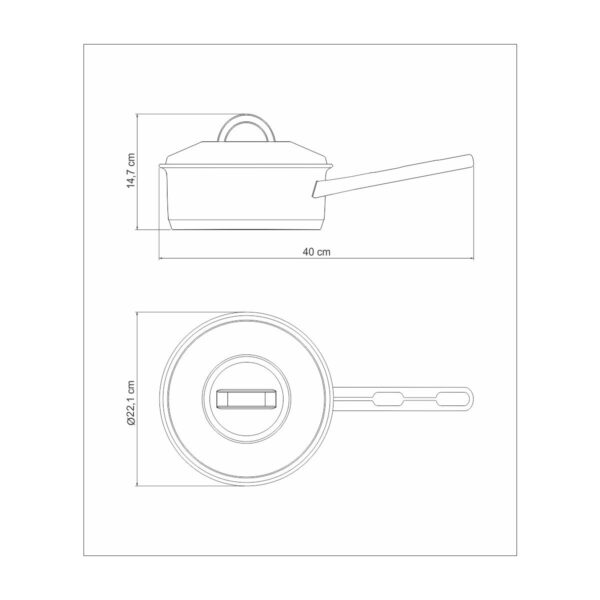Tramontina Stainless steel Cocotte saucepan 20Cm with lid - 62501/200